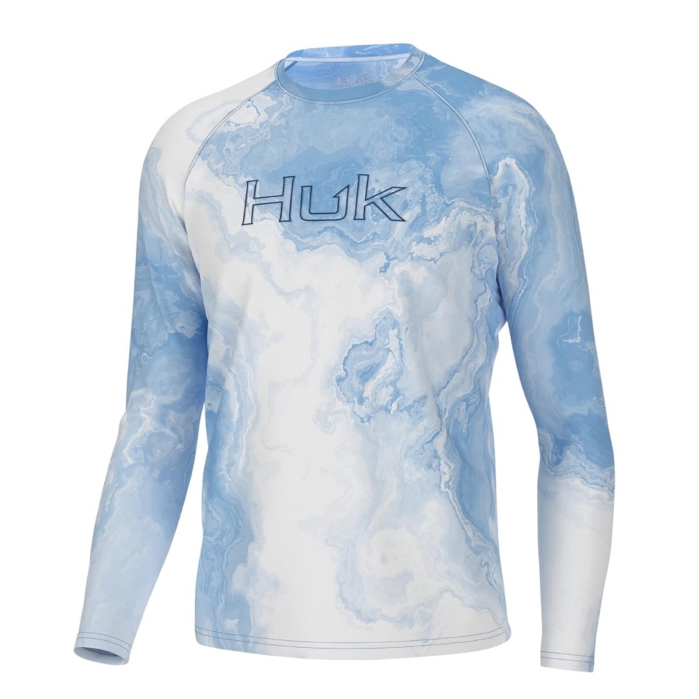‎✨NWT✨ HUK Pursuit Pattern Mens Long Sleeve Sun Protecting Fishing Shirt